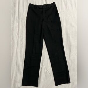 712. Lauren Ralph Lauren Boys Flat Front Stretch Black Dress Pants